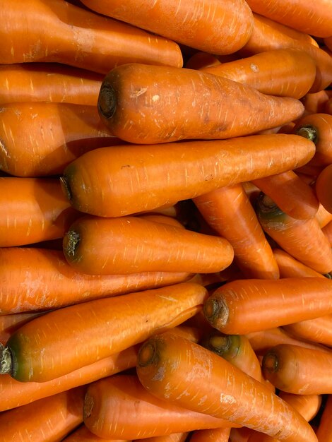 Foto volledige opname van groenten voor verkoop op de markt