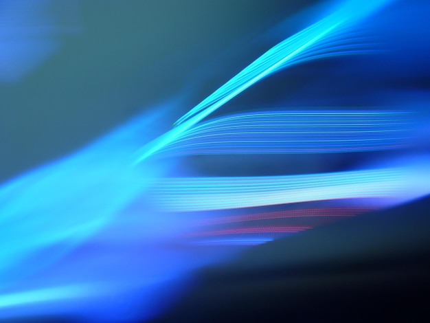 Volledige opname van lichtsporen 's nachts