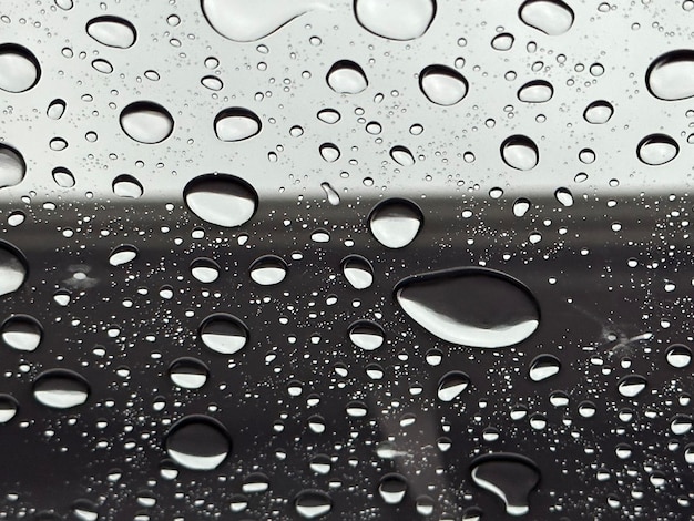 Volledige opname van nat glas