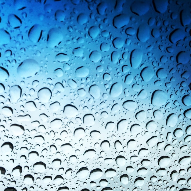 Volledige opname van nat glas