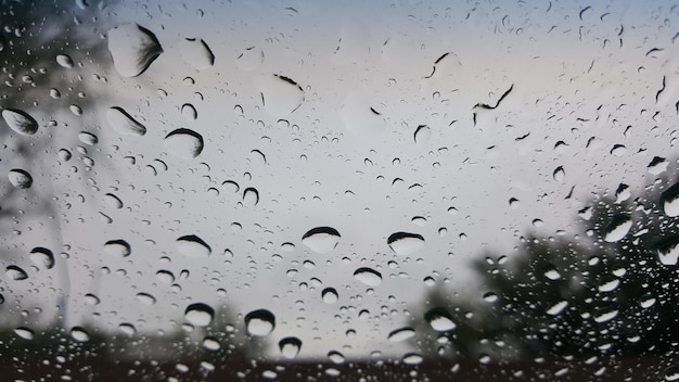 Volledige opname van nat glas