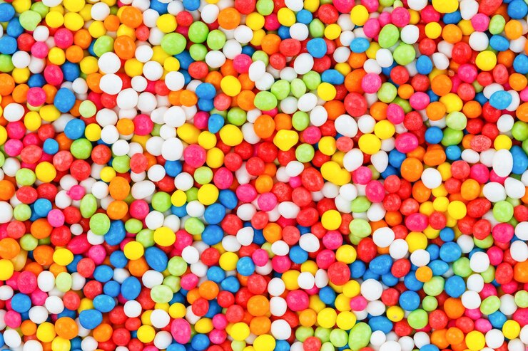 Foto volledige opname van veelkleurige ballen