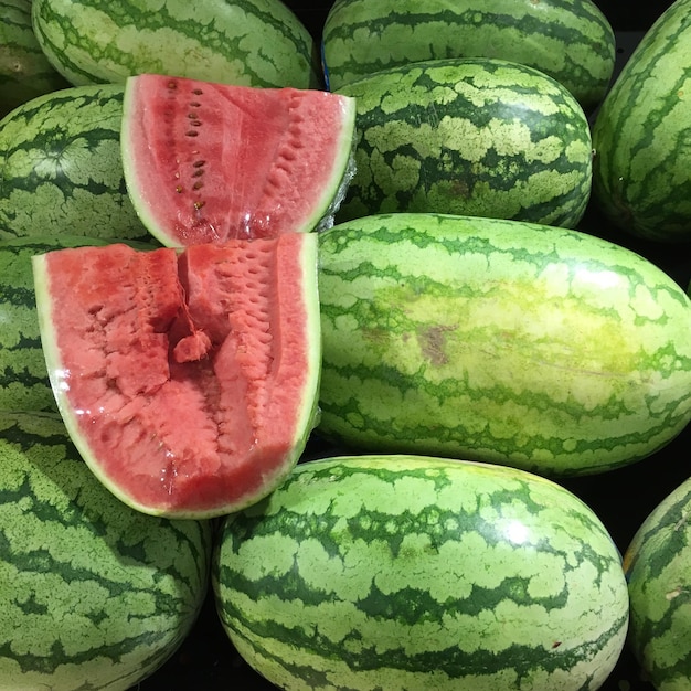 Volledige opname van watermeloenen
