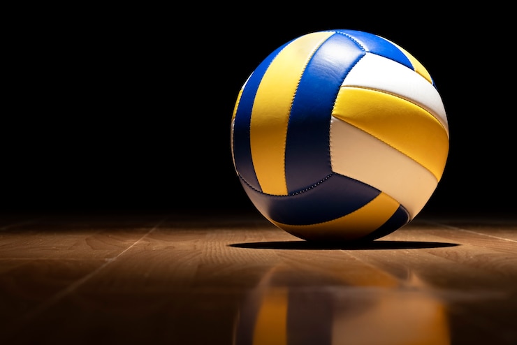 Photo volley ball indoors still life