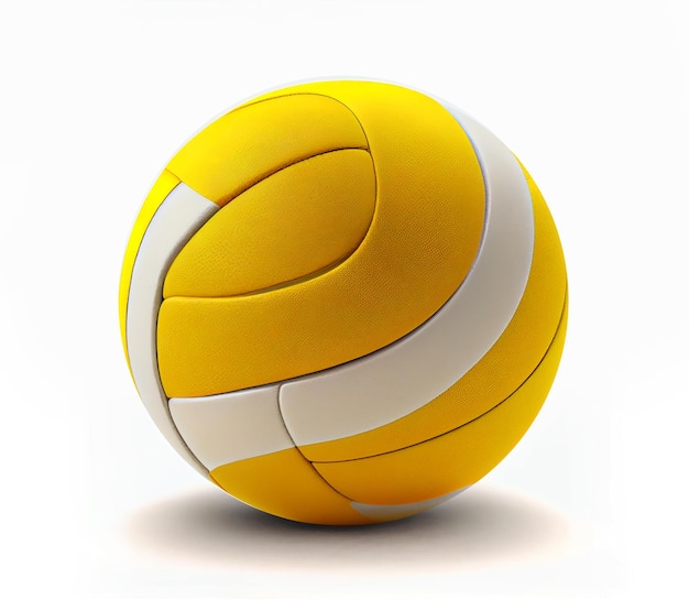 Volleybal bal illustratie Nieuw Ball Design Generative Ai Yellow