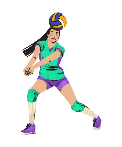 volleyball spiking into action on the sands or courts