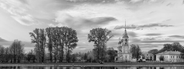 vologda church landscape russia religion orthodoxy panorama