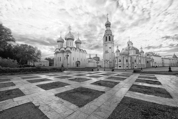 vologda church landscape russia religion orthodoxy panorama