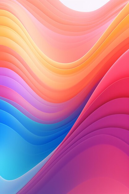 Photo a volorful wave background with copy space