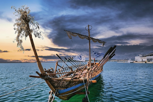 Volos city, Greece. The mythical ship Argo