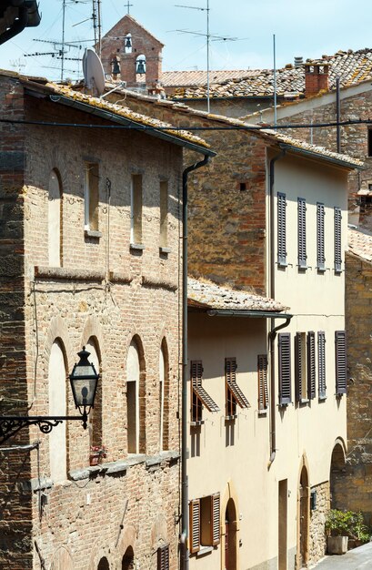 Volterra street scene tuscany italy