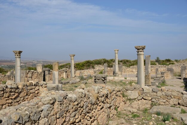 Photo volubilis ruins of the colony of the roman empire