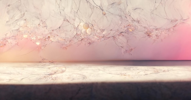 volumetric abstract wallpaper soft white light pink