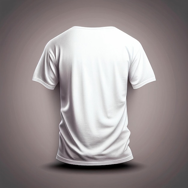 Voluminous white Tshirt oversized on a light background