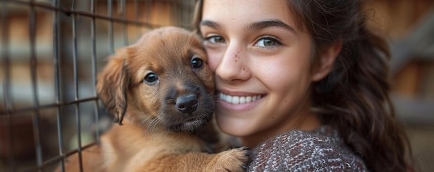 Volunteering At A Local Animal Rescue Organization Background