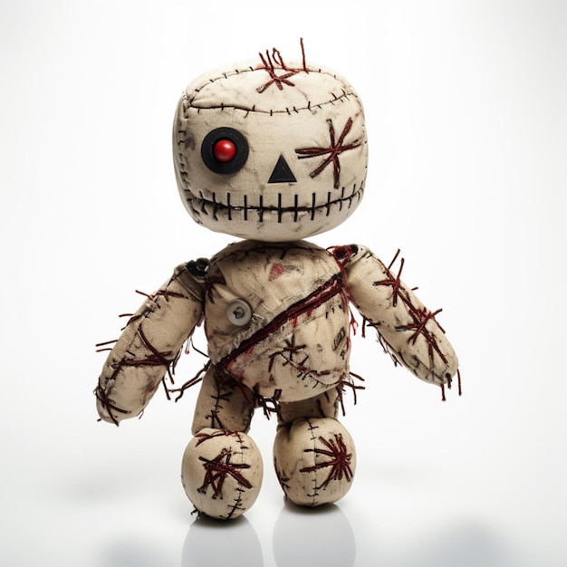 Voodoo doll with white background high quality ultr