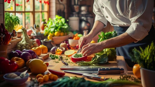 Voorbereiding bakken keuken ingrediënten voor het koken