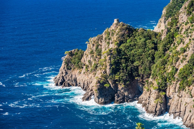 Voorgebergte in het Nationale Park van Portofino