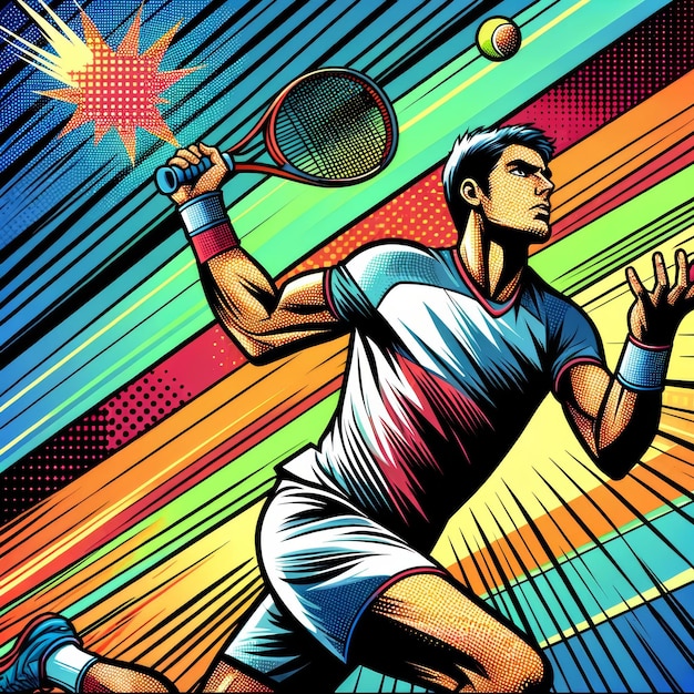 Voorhand Focus Pop Art Tennis Power Play