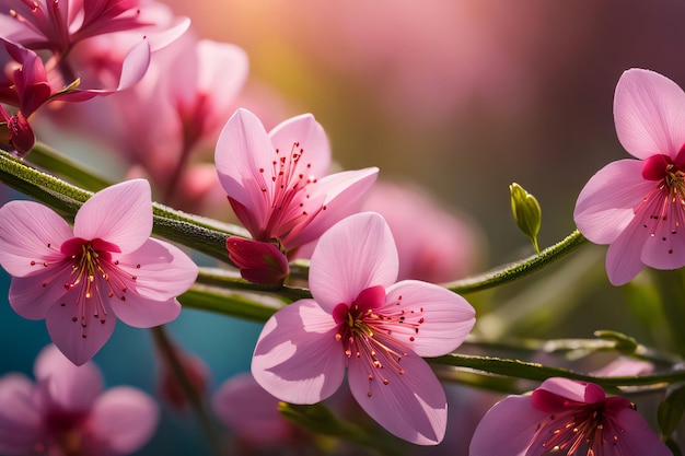 Voorjaars achtergrond macrofotografie