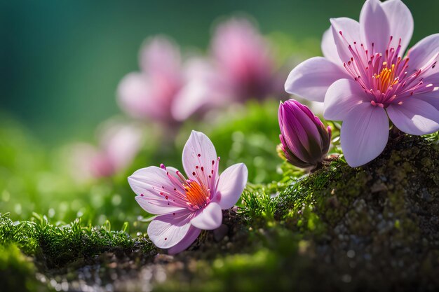 Foto voorjaars achtergrond macrofotografie