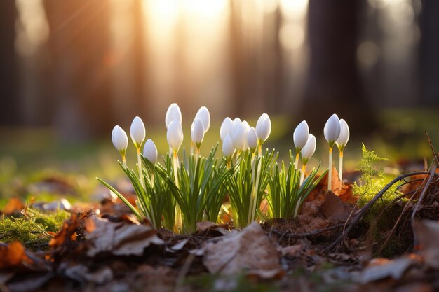 voorjaars krokusbloemen Generatieve Ai