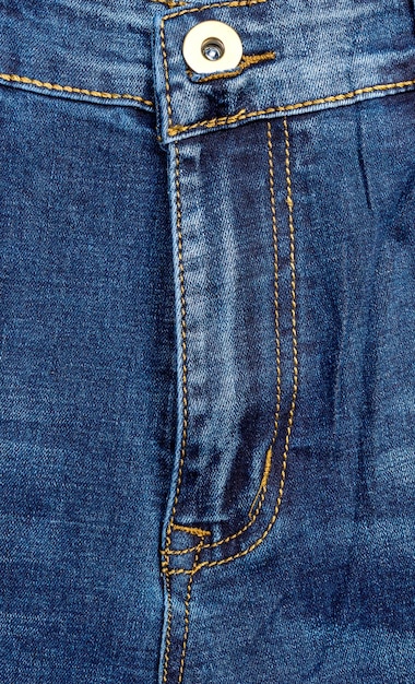 Voorkant jeans broek Close up