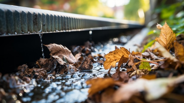 Voorkomen van waterschade Het opruimen van een verstopte asbestdakgaten voor een schoner en veiliger huis