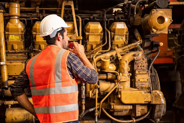 Voorman aan het werk in de fabriek