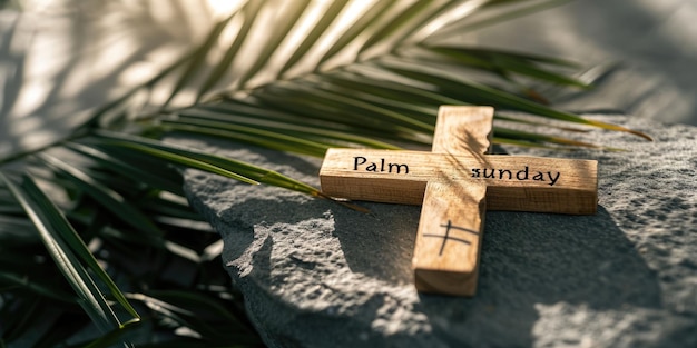 Voorpret op Palmzondag harten voorbereiden met eerbied en vreugde een ruimte om spandoeken te maken die de heilige symboliek van triomfvernieuwing en spirituele reflectietekst weerspiegelen