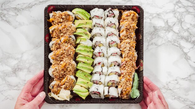 Voorverpakte sushi