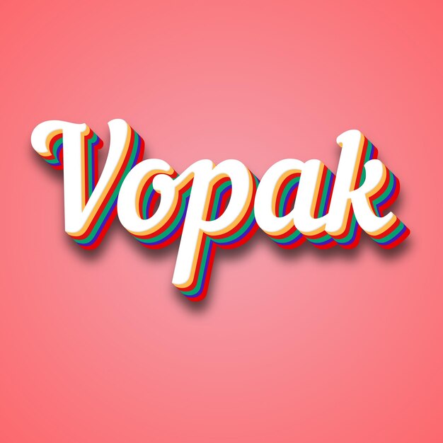 Vopak tekst effect foto afbeelding cool