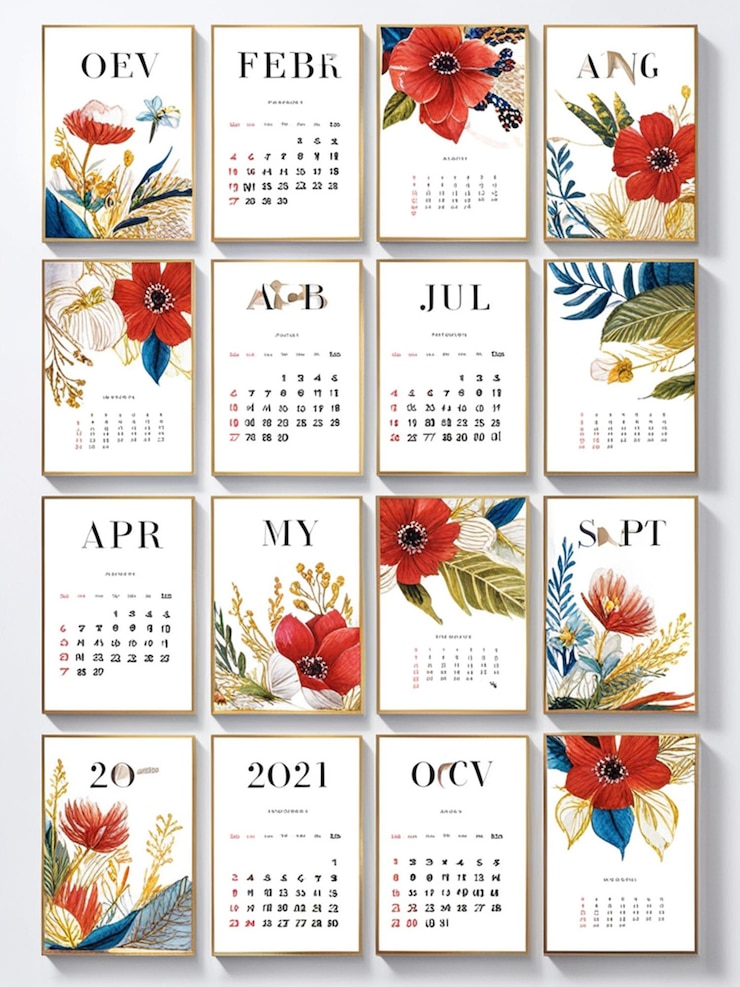 Foto vorm van de kalender voor het nieuwe jaar 2025