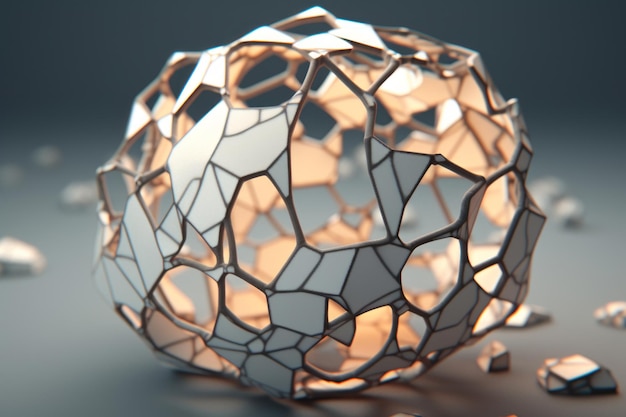 Voronoi Blocks Ball Background