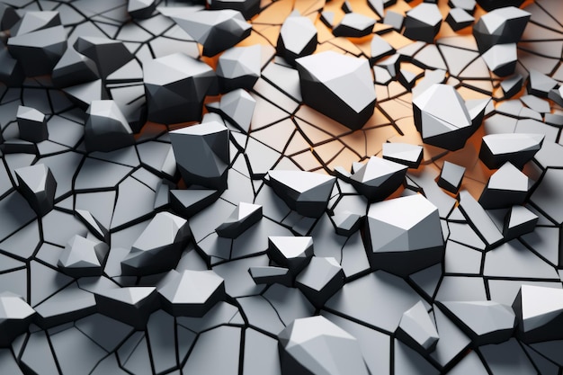 Voronoi Blocks Pattern Texture Background