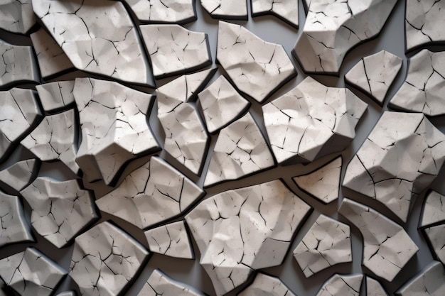 Photo voronoi blocks pattern texture background