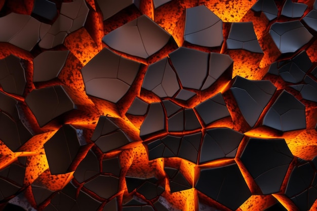 Voronoi Blocks Pattern Texture Background