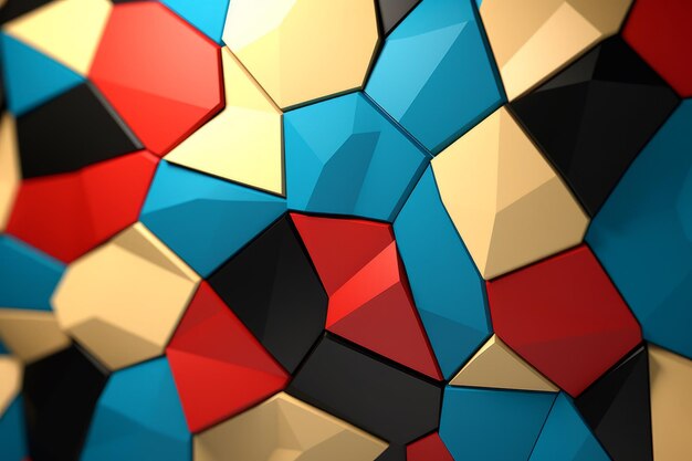 Voronoi Blocks Pattern Texture Background