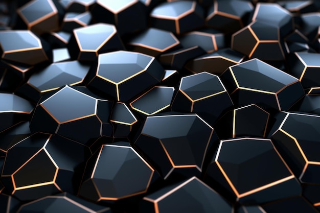 Voronoi Blocks Pattern Texture Background