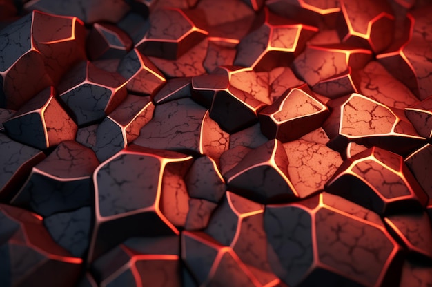 Voronoi Blocks Pattern Texture Background