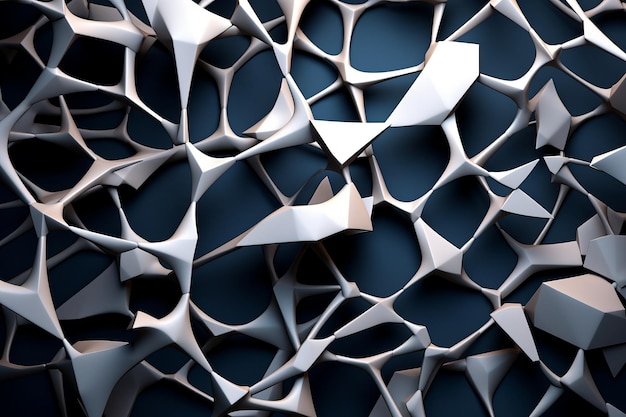 Voronoi Blokken Patroon Textuur Achtergrond