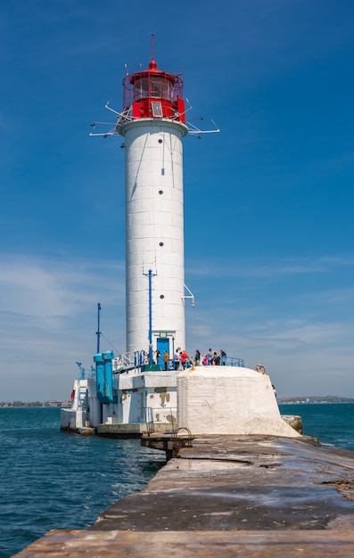 Vorontsovvuurtoren in Odessa Harbor, de Oekraïne