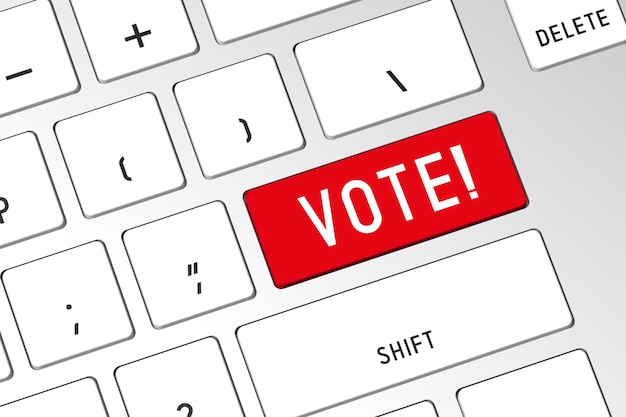 Vote 3D computer keyboard