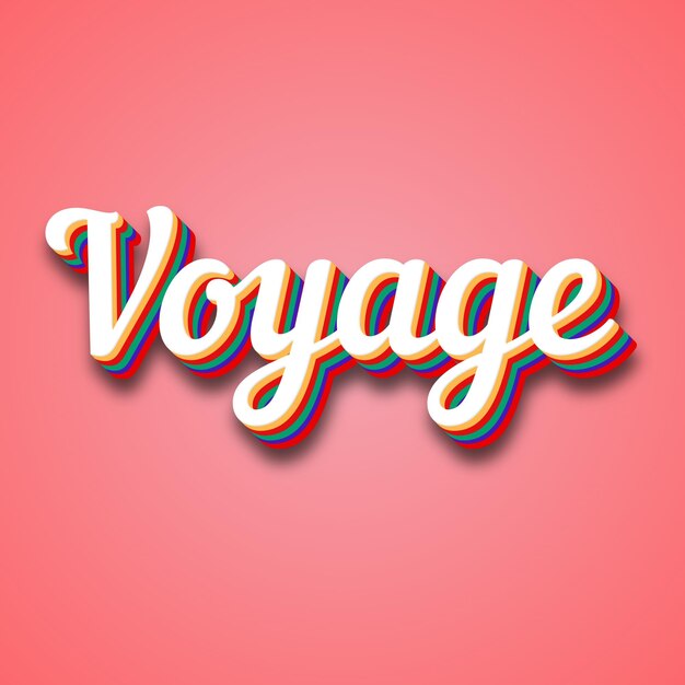 Photo voyage text effect photo image cool