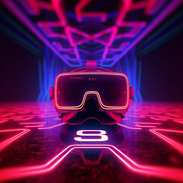 VR-bril Achtergrond Spel Toekomst