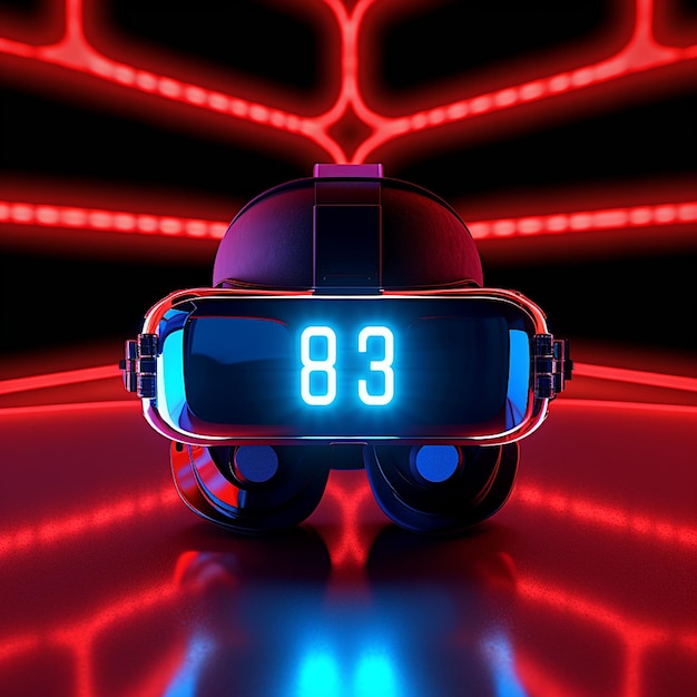 VR Glasses Background Game Future