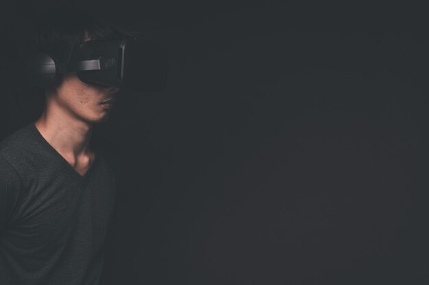 Vr glasses connection metaverse online technology