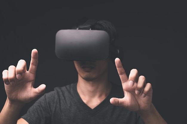 VRメガネ接続メタバースオンラインテクノロジー