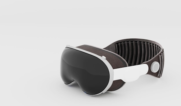 vr glasses mantiverse mettaverse white background 3d rendering