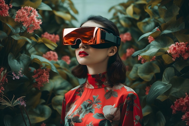 VR glasses nature